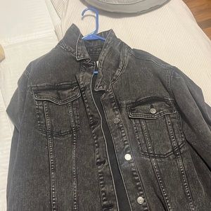 Oversized Black Denim Jacket